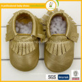 2016 Leder Kinder Schuhe Soft Sole Kleinkind Baby Mokassins